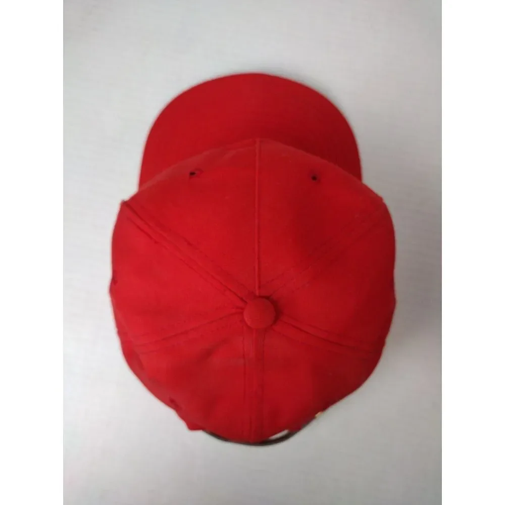 Texace Meaux Digger Ski Club Strap Back Hat Cap Rope Red Embroidered USA